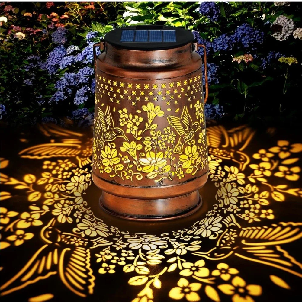 Solar Lantern Outdoor Lamp Waterproof Decorations Garden Decor, Gifts for Women,